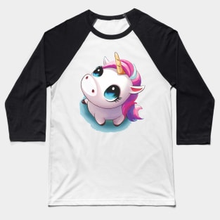 Unicorn Looking at the Sky Baseball T-Shirt